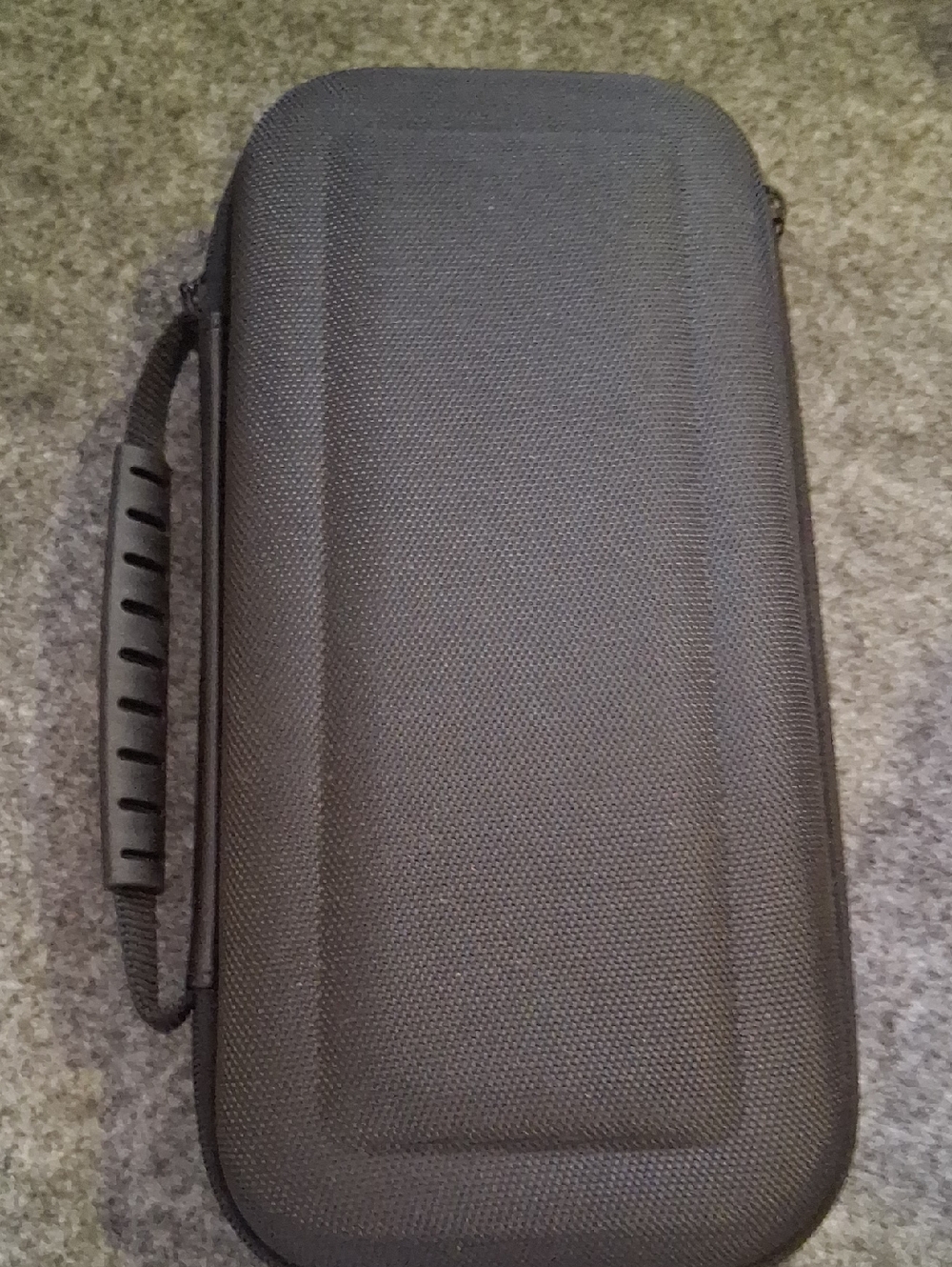 Hard Shell Zippered Carry Case - Black